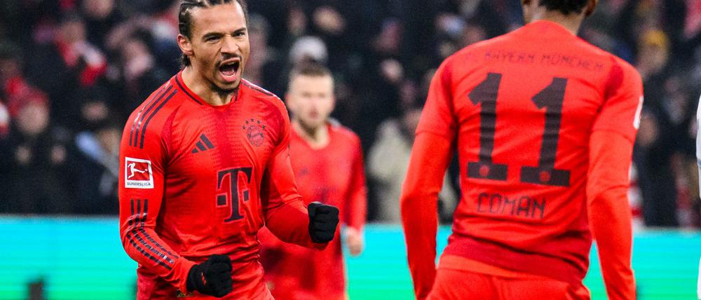 Torschütze zum 1:0 - Leroy Sané (l).