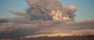 Ein Vulkanausbruch am Gletscher Eyjafjallajökull hatte 2010 über Tage den internationalen Luftverkehr lahmgelegt.