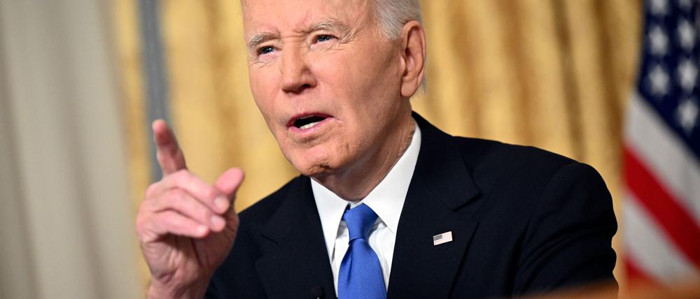 Biden nutzte seine Abschiedsrede, um seinen Landsleuten eindringlich ins Gewissen zu reden.