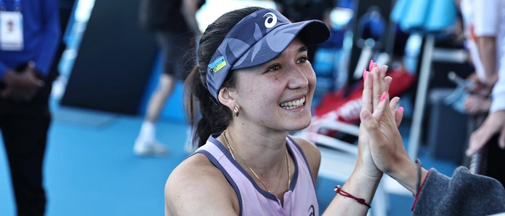 Eva Lys kann abklatschen. Sie steht in Melbourne in Runde drei.