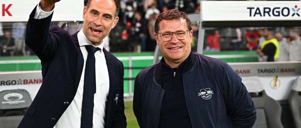 Einst vereint bei Red Bull Leipzig, wenn auch nur kurz: Oliver Mintzlaff und Max Eberl.
