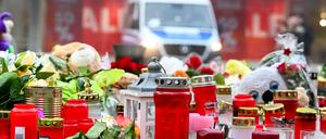 Die Polizei sicherte den Tatort in Magdeburg noch Tage danach ab.