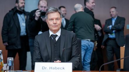 Robert Habeck gab sich im Ausschuss kämpferisch.