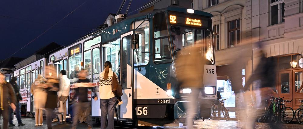 Tram in der Innenstadt.