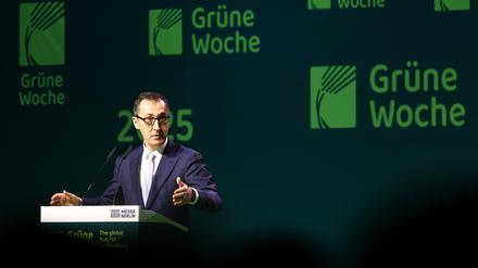 Für Cem Özdemir (Grüne) ist es die letzte Grüne Woche in seiner Funktion als Landwirtschaftsminister.