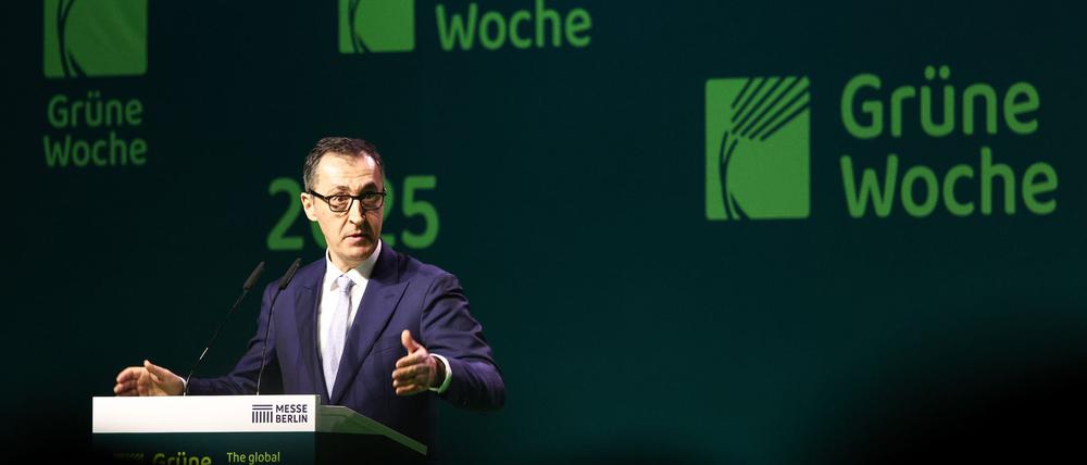 Für Cem Özdemir (Grüne) ist es die letzte Grüne Woche in seiner Funktion als Landwirtschaftsminister.
