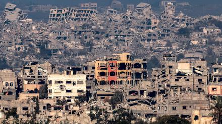 Zerstörte Gebäude im Gazastreifen
