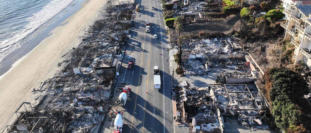 Die sterblichen Überreste wurden demnach in den Brandzonen des „Palisades“-Feuer am Westrand von Los Angeles gefunden.