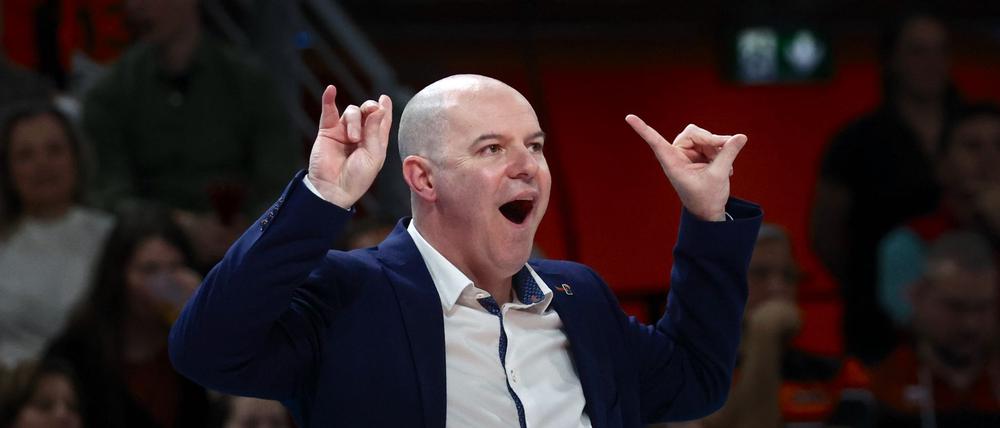 Volleys-Trainer Joel Banks schwärmt von seinem Team.