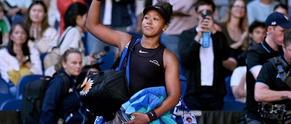 Gab verletzt in der dritten Runde auf: Naomi Osaka