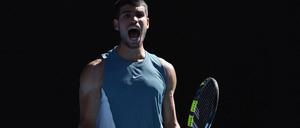 Tennisstar Carlos Alcaraz  - Australian Open - 