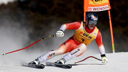 Franjo von Allmen war im Super-G am Lauberhorn nicht zu schlagen.