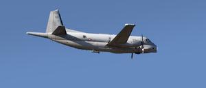 Morlaix, France - September 18 2022: The Breguet Br.1150 Atlantic (ATL2) of the French Navy performs maritime patrol and anti-submarine warfare missions.