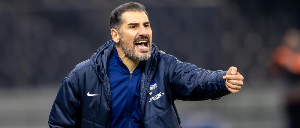 Mehr fordern. Herthas Trainer Cristian Fiél erwartet in der Rückrunde bessere Leistungen seiner Mannschaft. 