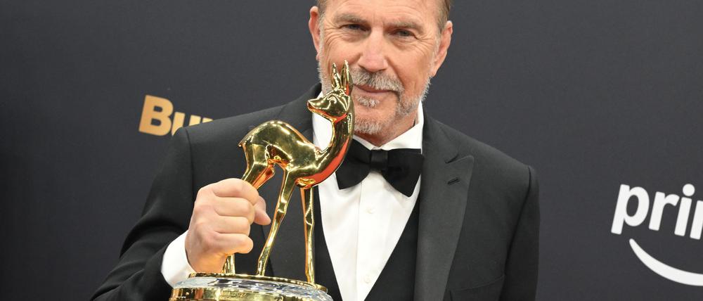 Auch ein Bambi gehört zu Kevin Costners Trophäensammlung. (Archivbild)