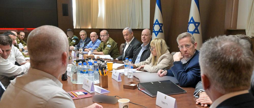 Sitzung des israelischen Sicherheitskabinetts