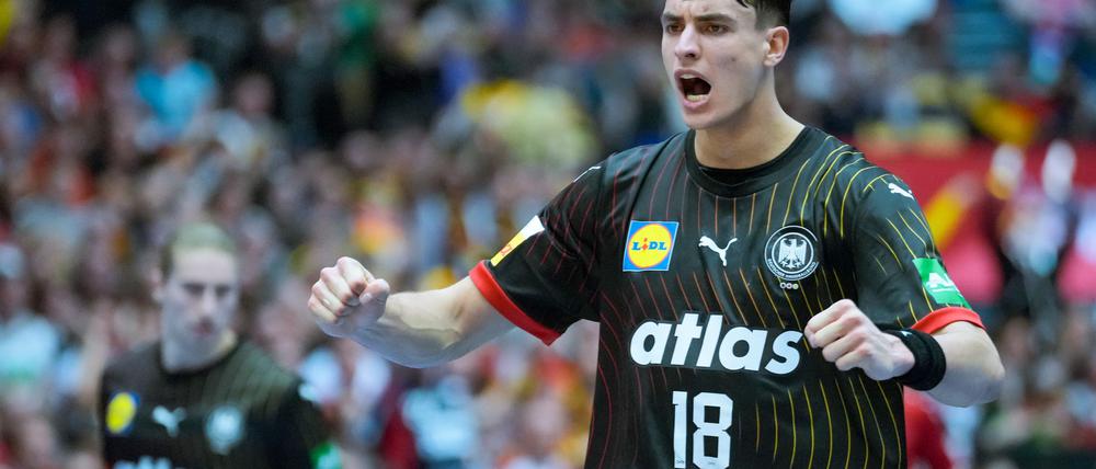 Deutschlands Handballer um Julian Köster sind heiß auf das Duell mit Top-Favorit Dänemark.