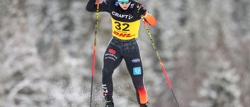 Hielt sich lange in der Spitzengruppe: Katharina Hennig.