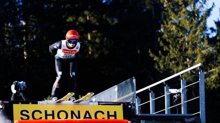 Julian Schmid auf der Schanze im Schwarzwald.