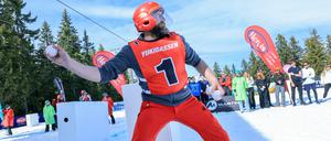 Spieler beim Yukigassen-Turnier in Filzmoos
