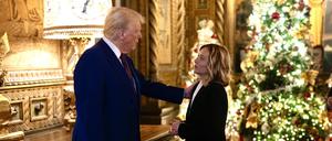 Donald Trump und Giorgia Meloni