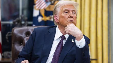 US-Präsident Donald Trump im Oval Office.