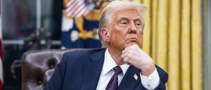 US-Präsident Donald Trump im Oval Office.