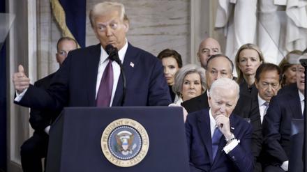Donald Trump bei der Inauguration.