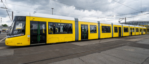 Eine „Urbanliner“-Straßenbahn der BVG.