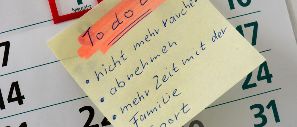 Zum Jahresanfang nehmen sich viele Menschen vor, Gewohnheiten zu ändern. (Symbolbild)