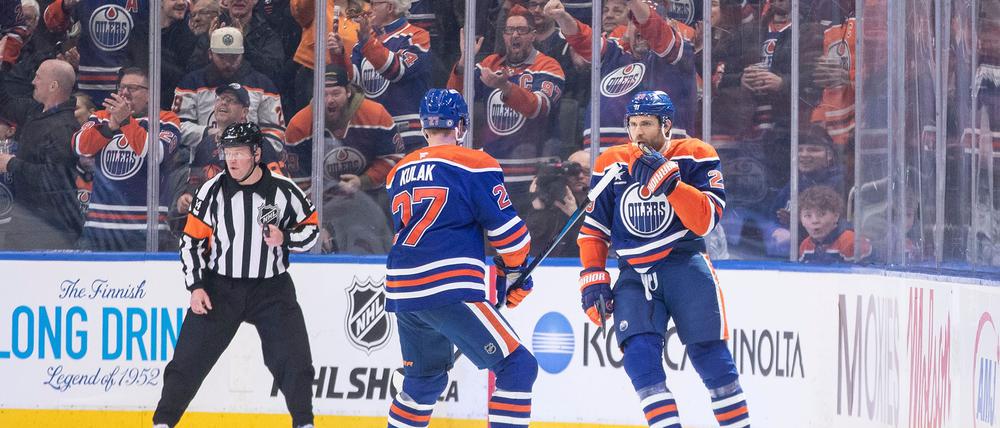 Leon Draisaitl (r.) machte erneut ein starkes Spiel.