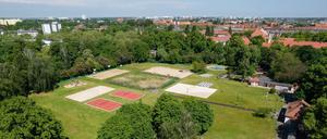 Sportpark Südpark in Berlin-Spandau Wilhelmstadt Freizeitsportanlage