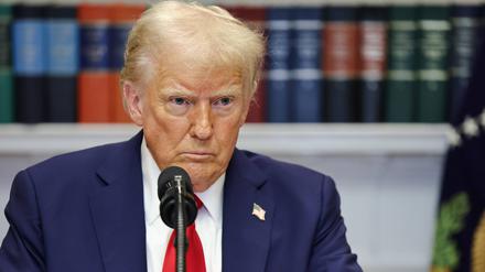 Donald Trump ist in seinem Element.