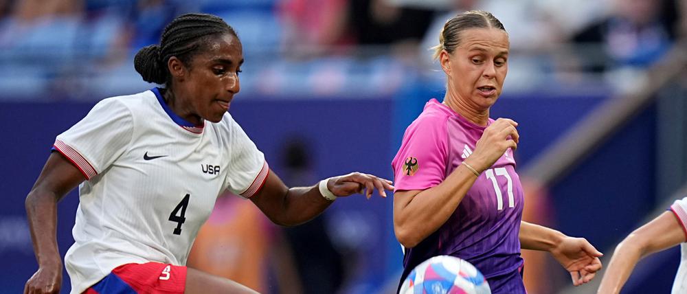 Naomi Girma im Einsatz für die USA bei den Olympischen Sommerspielen 2024