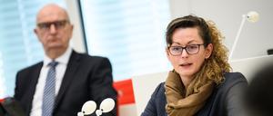 Brandenburgs Landwirtschaftsministerin Hanka Mittelstädt (SPD) in einer Landtagssitzung.
