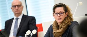 Brandenburgs Landwirtschaftsministerin Hanka Mittelstädt (SPD) in einer Landtagssitzung.