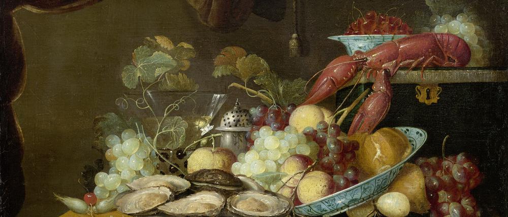 Liebe zum Luxus: Cornelis de Heems „Stillleben mit Hummer“ aus der zweiten Hälfte des 17. Jahrhunderts wird in der Gemäldegalerie von einem Werk seines Vaters flankiert.