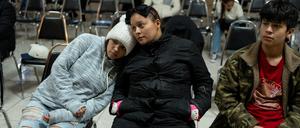 Flüchtlinge aus Honduras warten Coahuila, Mexiko, auf ihre Weiterreise in die USA. 