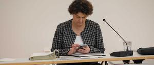 Die Potsdamer Sozial- und kommissarische Kulturbeigeordnete Brigitte Meier (SPD) am Mittwoch in der Stadtverordnetenversammlung. 