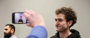 Der französische Klimaaktivist verkleidete sich bei der Räumung von Lützerath im Januar 2023 als Mönch.