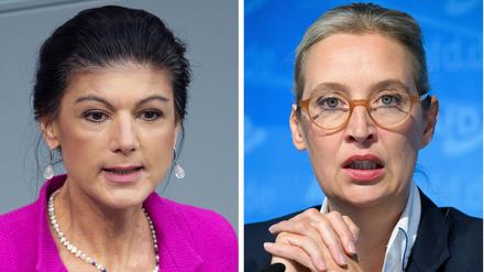 BSW-Gründerin Sahra Wagenknecht und AfD-Chefin Alice Weidel lieferten sich bei „Maischberger“ einen Schlagabtausch. (Archivbild)