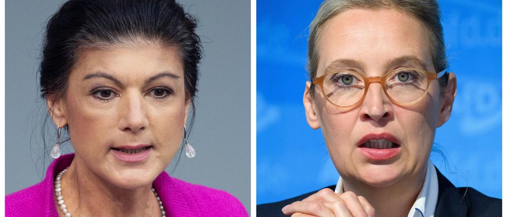 BSW-Gründerin Sahra Wagenknecht und AfD-Chefin Alice Weidel lieferten sich bei „Maischberger“ einen Schlagabtausch. (Archivbild)