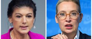 BSW-Gründerin Sahra Wagenknecht und AfD-Chefin Alice Weidel lieferten sich bei „Maischberger“ einen Schlagabtausch. (Archivbild)