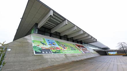 Die Tropenhalle Biosphäre am Volkspark im Bornstedter Feld.
