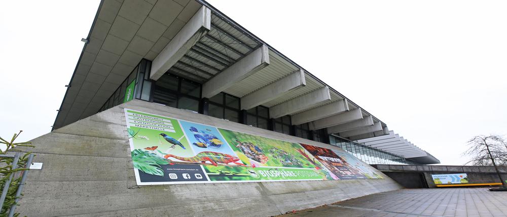Die Tropenhalle Biosphäre am Volkspark im Bornstedter Feld.