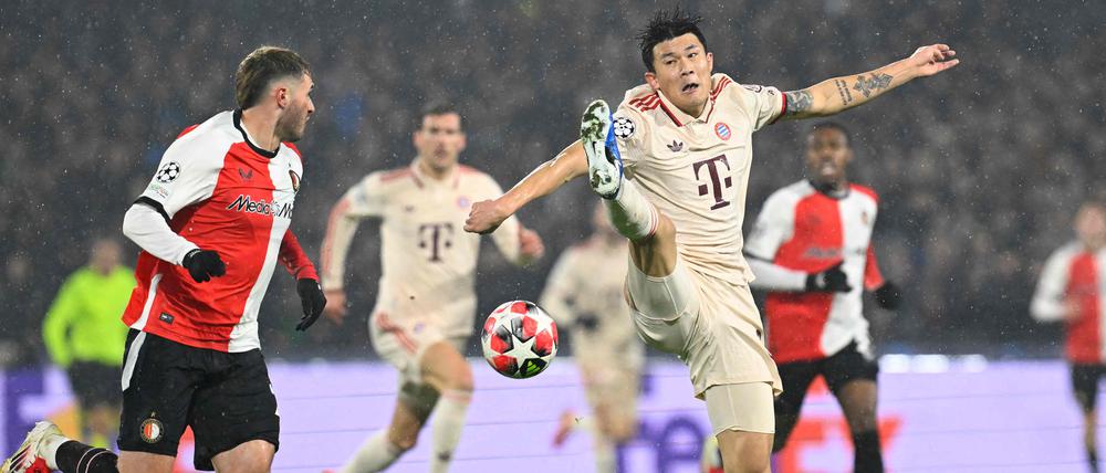 Minjae Kim verpasst vor dem 0:1 den Ball und das Unheil nimmt seinen Lauf für die Bayern.