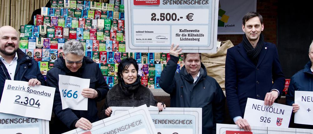 Bei der Kaffeewette machten erstmals fünf Bezirke mit.
