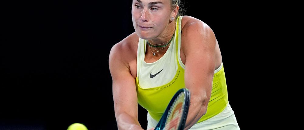 Greift erneut nach der Trophäe bei den Australian Open: Aryna Sabalenka