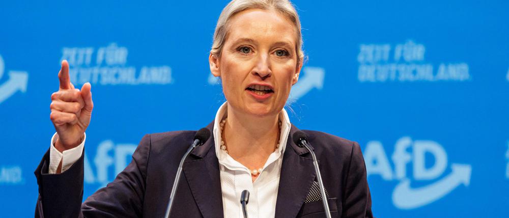 AfD-Chefin Alice Weidel.