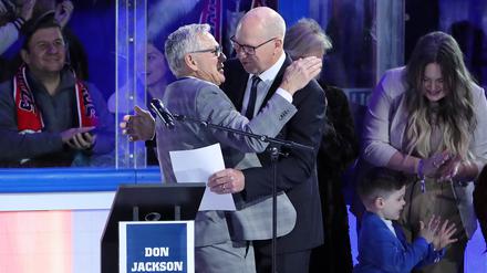 Einmal Eisbär, immer Eisbär: Vizepräsident Peter John Lee (l.) und Trainer-Rückkehrer Don Jackson prägten einst gemeinsam eine Ära.